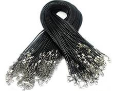 100pcs/Lot Black/Coffee Color 2mm Diameter 18inch Wax Cords Black Necklace Rope Chain DIY Jewelry Accessories 2024 - buy cheap