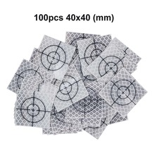 100pcs Reflector Sheet 40 x 40 mm ( 40x40 ) Reflective tape target for  total station sliver color 2024 - buy cheap