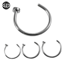 1PC 18G & 20G G23 Titanium Nose Hoop Septum Piercing Cartilage Helix Earrings Tragus Ring Nose Ring Body Jewelry 2024 - buy cheap