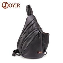 JOYIR Brand Design Genuine Leather Men Crossbody Bags Business Men Chest Bags Men Cowhide Shoulder Bag Casual Men's Chest Bag 2024 - buy cheap