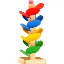 New Blocks Children Montessori Educational Blocks Wooden Tree Marble Ball Run Track Game Intelligence Baby Toys A 2024 - buy cheap