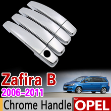 Car Chrome Handle Cover Trim Shell Protector for Opel Zafira B 2006 2007 2008 2009 2010 2011 Exterior Auto Accessories Stickers 2024 - buy cheap