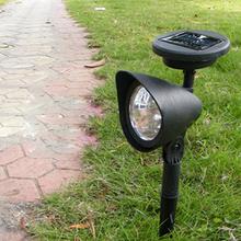 Outdoor Solar Lamp 3 LED Solar Powered Spot Landscape Lawn Light Waterproof LED Spotlight Lamp Energy Saving Path Garden Lamp 2024 - buy cheap