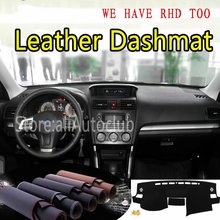 For Subaru Forester SJ 2013 2014 2015 2016 2017 2018 Leather Dashmat Dashboard Cover Dash Mat SunShade Carpet Custom Car Styling 2024 - buy cheap