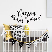 Personalized Name Decal Name customization Childrens Wall sticker Nursery Wall Decal Personalized Baby Kids Boho Decor G317 2024 - buy cheap