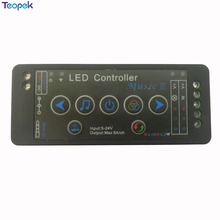 A música 3 conduziu a sensibilidade audio do controlador do app wifi do telefone móvel do controlador para smd 5050 rgb rgbw conduziu a luz de tira dc5v-24v 2024 - compre barato