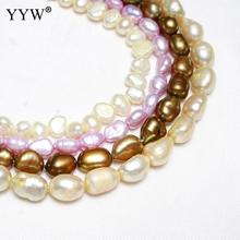 YYW High Quality 6-7mm Cultured Baroque Freshwater Pearl Beads 6-7mm Approx 0.8mm Sold By Strand  for Jewelry Making 2024 - buy cheap