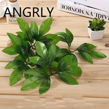ANGRLY 20pcs/lot Artificial Flower False Green Leaf Peony Christmas Tree Wedding Invitations Home Decoration Accessories Party 2024 - buy cheap