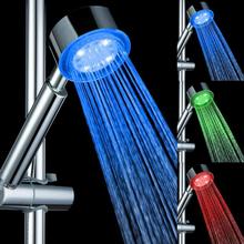 Cabezal de ducha LED para baño, rociador de mano con brillo de agua, Sensor de temperatura superior, 3 colores 2024 - compra barato
