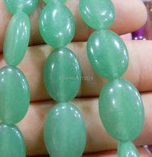 New beautiful Woman Fashion jewelry Charming 13x18mm DIY Green aventurine Oval Loose Beads 15" sp0360 Wholesale And retail 2024 - buy cheap