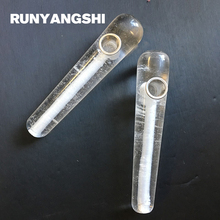 White Crystal Smoking Pipe Cylinder Shape Massage Stones and Minerals High Quality Wholesale Factory Stone Runyangshi AB01 2024 - buy cheap