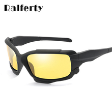 Ralferty polarizado óculos de visão noturna dos homens amarelo lente óculos de condução masculino anti brilho esporte carro gafas sol k1013 2024 - compre barato