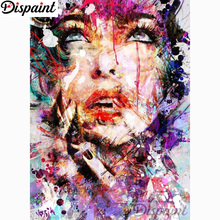 Dispaint 5D Diamond Embroidery Needlework Kit "Oil painting woman" Diy Diamond Painting Cross Stitch Home Decoration Gift A26020 2024 - buy cheap