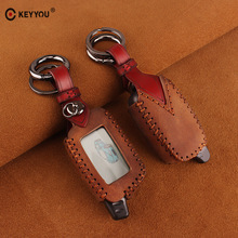 KEYYOU Tomahawk X5 LCD keychain Leather Key Cover Case For Tomahawk X5 Two Way Car Alarm System Remote Key Fob Cover Bag 2024 - buy cheap
