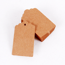 100pcs/lot Shell Head Blank Kraft Paper Cards Tags Jewelry Gifts Cake Package Labels Kids Words Cards Hang Tags Labels Wholesale 2024 - buy cheap