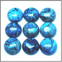 Cabochões naturais da pedra jaesperr azul natural, 5 peças pedra semi-preciosa, formato redondo, forma oval, alta qualidade para base de metal 16mm 2024 - compre barato