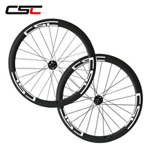 CSC Disc brake novatec hub carbon wheels 50mm deep 25mm width clincher 700C cyclocross wheelset sapim pillar spokes 2024 - buy cheap