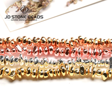 Fichas de hematita facetadas redondas de oro rosa, tamaño 4-8mm, forma de rombo, piedras preciosas de alta calidad para la fabricación de joyas, gran oferta, envío gratis 2024 - compra barato