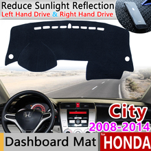 for Honda City 2008~2014 Anti-Slip Mat Dashboard Cover Pad Sunshade Dashmat Protect Carpet Accessories GM2 GM3 2009 2010 2013 2024 - buy cheap