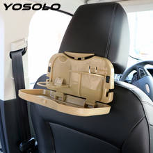 YOSOLO Holder Stand Desk Car Back Seat Table Car folding table car cup holder Auto Drink Food Cup Tray Car Accessories 2024 - buy cheap