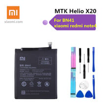 xiaomi Original redmi BN41 Battery For xiaomi Redmi Note 4 xiaomi redmi Note4 Pro Note 4X High-end Version MTK Helio X20 4100mAh 2024 - buy cheap