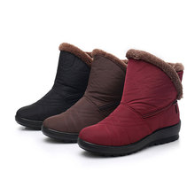 Botas de nieve 2018 invierno Cálido impermeable Mujer Zapatos de mamá botas de algodón casual otoño botas de mujer de talla grande 35-41 2024 - compra barato