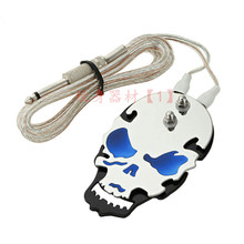 Free Shipping Blue Skull Design Tattoo Foot Switch Pedal Stainless Steel Tattoo Foot Pedal For Tattoo Power Supply TFS19-BE# 2024 - buy cheap