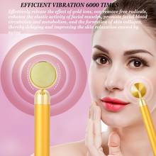 Electric Gold Massager Anti Eye Wle Face Slimming Micro-current Massager Stick Facial Beauty Bar Stick Lift Skin Tightening 2024 - buy cheap