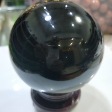 DHXYZB 10cm Natural black obsidian sphere crystal Quartz Globe Ball Rock stone and Mineral Chakra Reiki Healing Home decoration 2024 - buy cheap