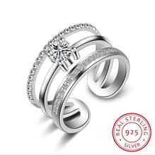 Женское регулируемое кольцо из серебра 925 пробы, в стиле ретро 2024 - купить недорого