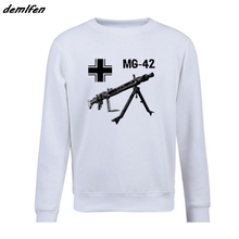 Spring autumn Men Fleece Hoodie Mg 42 Machine Gun Germany Wwii Sweatshirt Casual Male Hip Hop Coat Tops Harajuku Streetwear 2024 - buy cheap