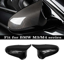 Real M3 M4 Replacement Part Side Door Carbon Fiber Mirror Cover for BMW M3 M4 F80 F82 2014-2018 2024 - buy cheap