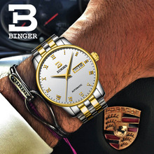 BINGER Mens Automatic Mechanical Watches Top Brand Luxury watches Men Steel Army Military Watches Male Business Wristwatch 2024 - buy cheap