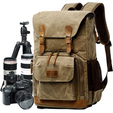 Canvas Camera Backpack Bags Outdoor Waterproof Bag Multi-functiona Photography Bag for Canon Nikon Sony Digital SLR Bag 2024 - buy cheap