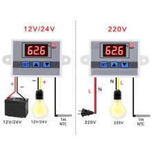 Regulador de temperatura Digital 12V 24V 220V W3002 regulador de termostato LED 10A 2024 - compra barato