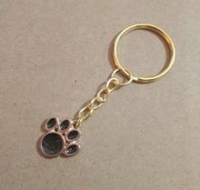 20pcs/lot Drop Glaze Black Cat/Dog Paw keychain Bear paw print Keychain Fashion Key ring Cute keyring Women Creative Jewelry 2024 - buy cheap