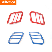 SHINEKA Interior Mouldings For Jeep Wrangler TJ 1997-2006 Dash Board Air Outlet Vent Trim Decoration Stickers for Wrangler TJ 2024 - buy cheap