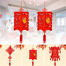 3D Xmas New year Creative Chinese Lantern Lamp decor Hanging Home Fashion Lucky Decorate Festival Pattern Traditional Gift decor 2024 - buy cheap