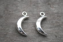 5pcs-Moon charms   Silver TONE moon Pendants charms NV321 2024 - buy cheap