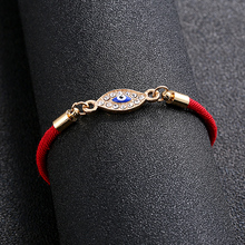 Pulseira olho turco de luxo lindo presente feminino brilhante mau olhado joker moda joias bracelete ajustável para meninas 2024 - compre barato