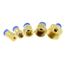 Air Pneumatic 6mm OD Hose Tube Push Into 1/4"PT 1/8" 3/8" 1/2"BSPT M5 Female thread Gas Quick Brass Joint Connector Fitting 2024 - buy cheap