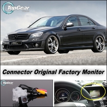 Câmera para carros conecta-se à tela de fábrica original/monitor, câmera de ré de alta qualidade para mercedes benz classe c mb w204 2024 - compre barato