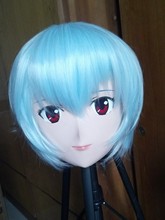 Mascarilla de resina hecha a mano para mujer, Cosplay de cabeza completa de alta calidad, japonés, papel Ayanami, Rei Play, Anime, Kigurumi, muñeca travesti, KM835 2024 - compra barato