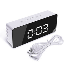 Digoo DG-DM1 DM1 Wireless USB Mirror LED Digital Therometer Time Temperature Night Mode Lights Black Snooze Alarm Clock 2024 - buy cheap