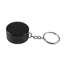 Formax420 30*15mm Key Chain Aluminum Alloy Herb/Tabacco Grinder 2 Parts Black Color 2024 - buy cheap