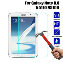 2PCS Tempered Glass 9H Protective Film LCD Explosion proof Screen Protector for Samsung Galaxy Note 8.0 GT-N5110 N5100 tablet 2024 - buy cheap