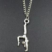Ожерелье с подвеской в виде гимнастики, 10 шт./лот 2024 - купить недорого