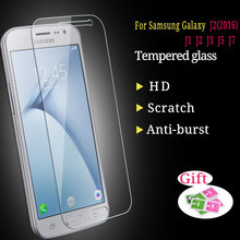 Protector de pantalla de cristal templado para Samsung Galaxy, película protectora de pantalla de cristal a prueba de explosiones, 0,3mm, 9H, J1, J2, J3, J5, J7, 2015, 2016 2024 - compra barato