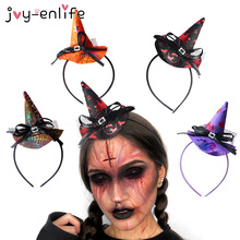 Halloween Decoration Cobweb Witch Ghost Bat Hat Headband Hairband Women Halloween Party Props Hair Accessories Halloween Mask 2024 - buy cheap