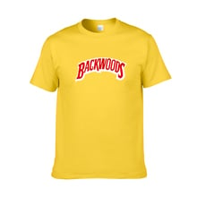 Backwood-Camiseta con estampado para hombre, camiseta de manga corta con cuello redondo, ropa de calle de algodón, Hip-Hop, Rock, de verano, nueva 2024 - compra barato